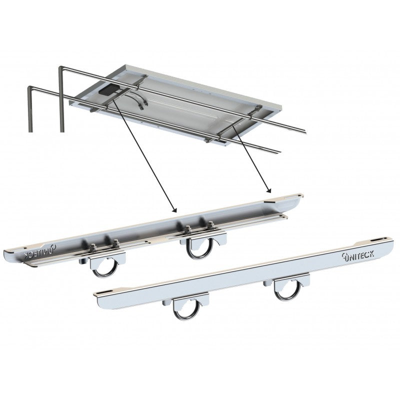 SUPPORTO DI MONTAGGIO PANNELLI SOLARI DOPPIO ROLLBAR — SKU 3952018 — immagine 1