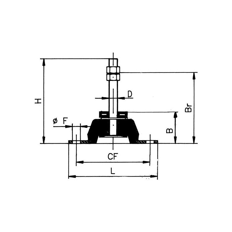 SUPPORTO ELASTICO MM.230X200 - 2727867 - ANCOR
