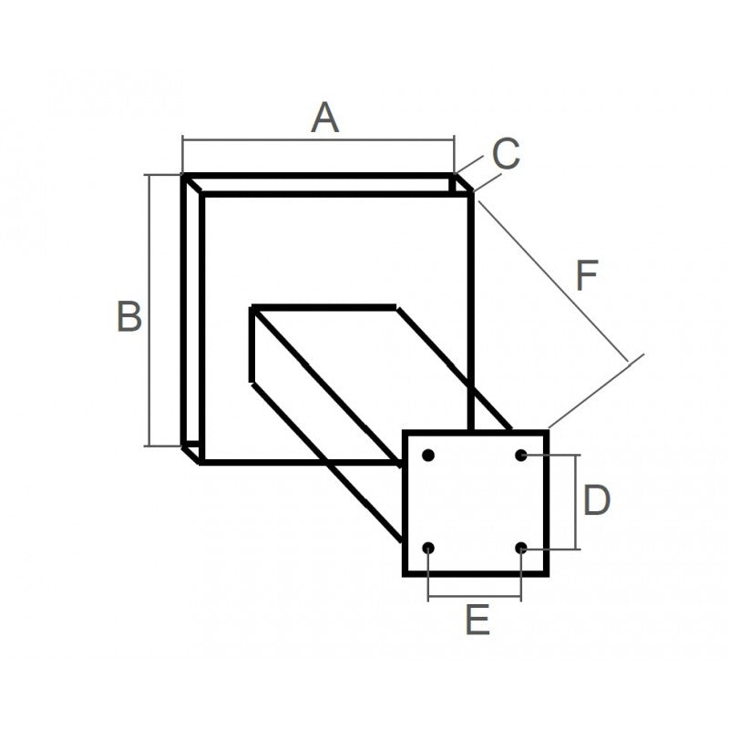 SUPPORTO L.L. HP.25 2T. 9,9 4T. - 3030735 - FORNITURE NAUTICHE ITALIANE