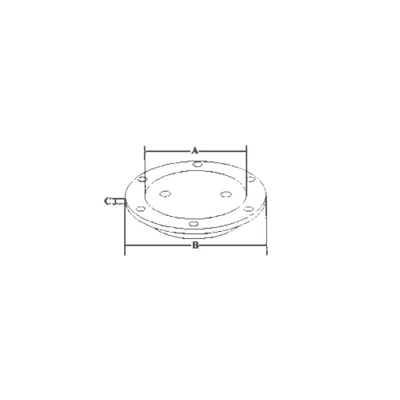 TAPPO INOX 316 Ø MM.114 - 3333215 - MARINE TOWN