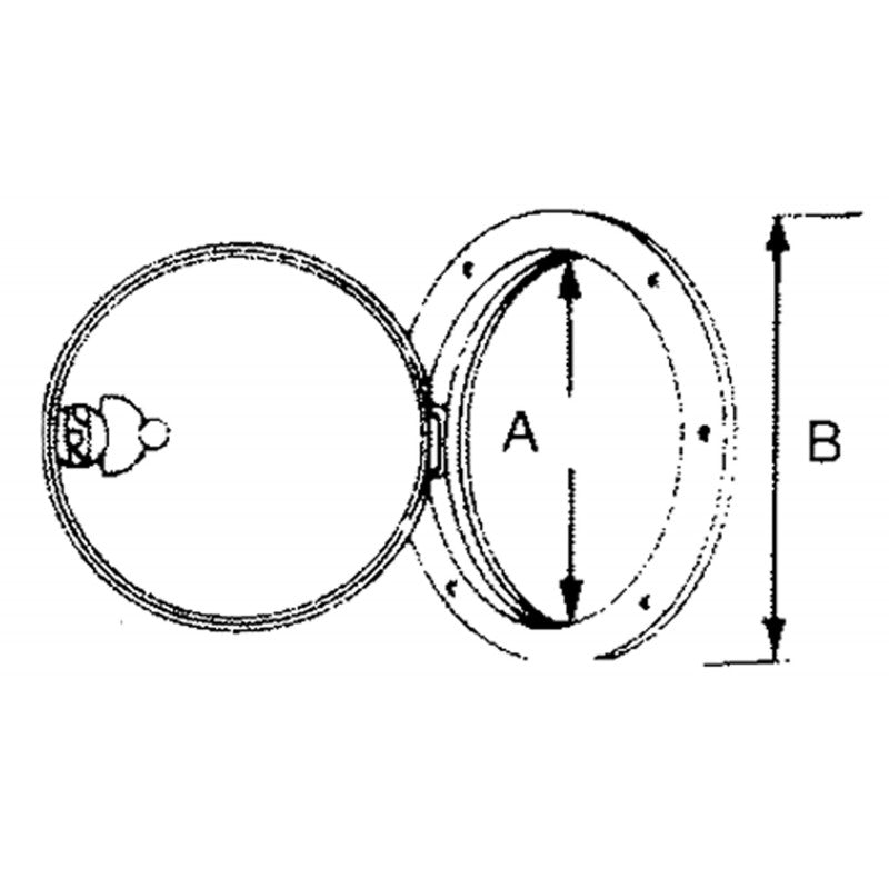 TAPPO ISPEZIONE BIANCO Ø EST.MM.265 - 2525422 - CAN SB