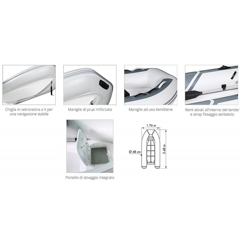 TENDER YACHT PRI350RF - P66093 - PLASTIMO