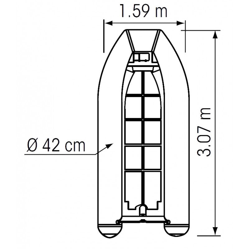 TENDER YACHT SCAFO IN ALLUMINIO — SKU P66097 — immagine 2