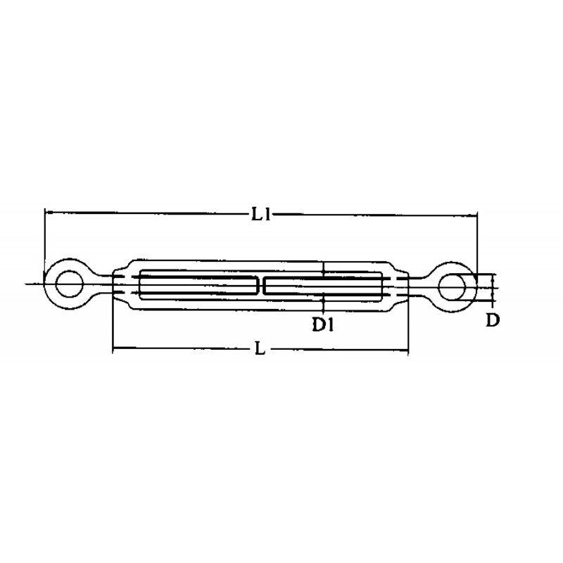 TENDITORE INOX M8 OCCHIO-OCCHIO - 0601008 - FORNITURE NAUTICHE ITALIANE