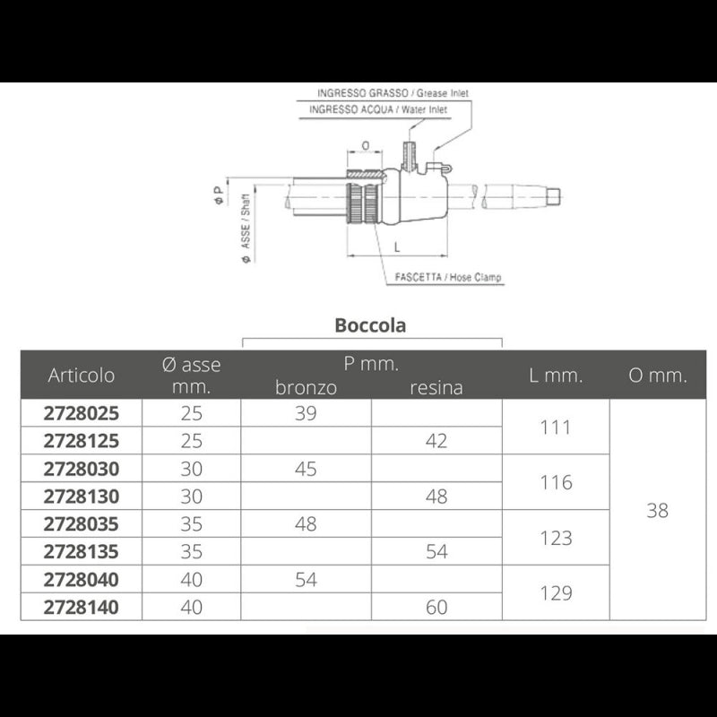 TENUTA RMTA Ø MM.35 ARGENTO - 2728135 - ELICHE RADICE