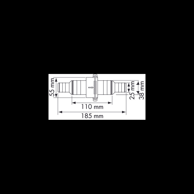 VALVOLADI NON RITORNO Ø MM. 25/38 - P42797 - PLASTIMO