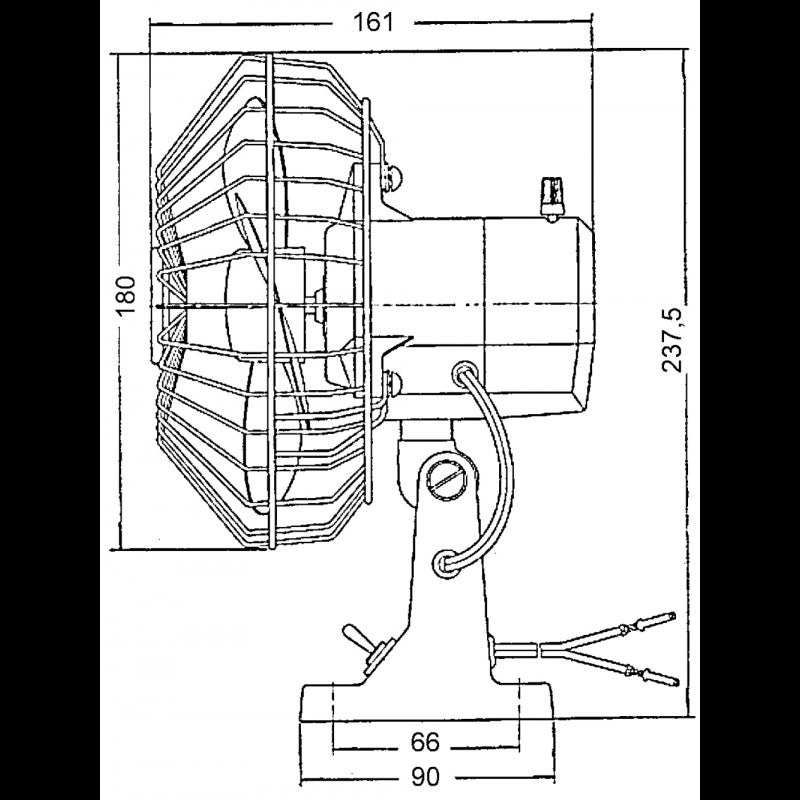 VENTILATORE OSCILLANTE 24V. - 3334424 - MARINE TOWN