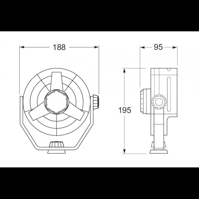 VENTILATORE BIANCO 12V - 4025391 - HELLA MARINE