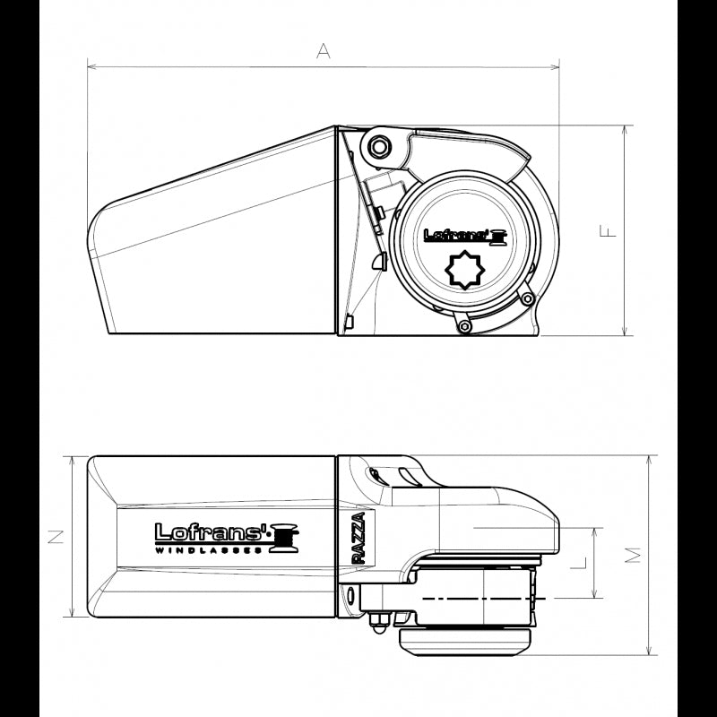 VERRICELLO RAZZA 800W/12V MM 8 - 0303246 - LOFRANS