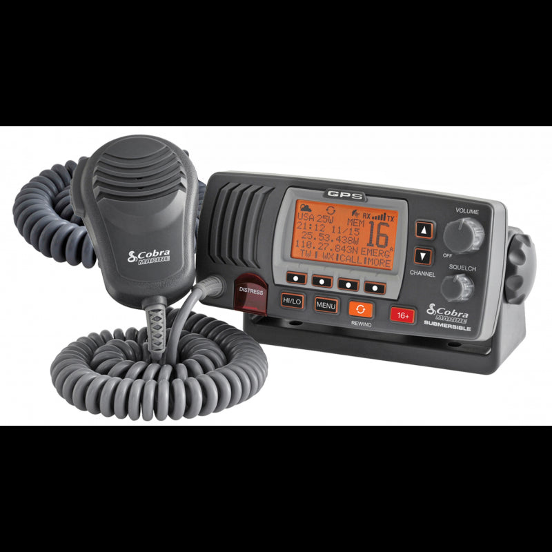 VHF COBRA F77 NERO - 5551032 - COBRA MARINE