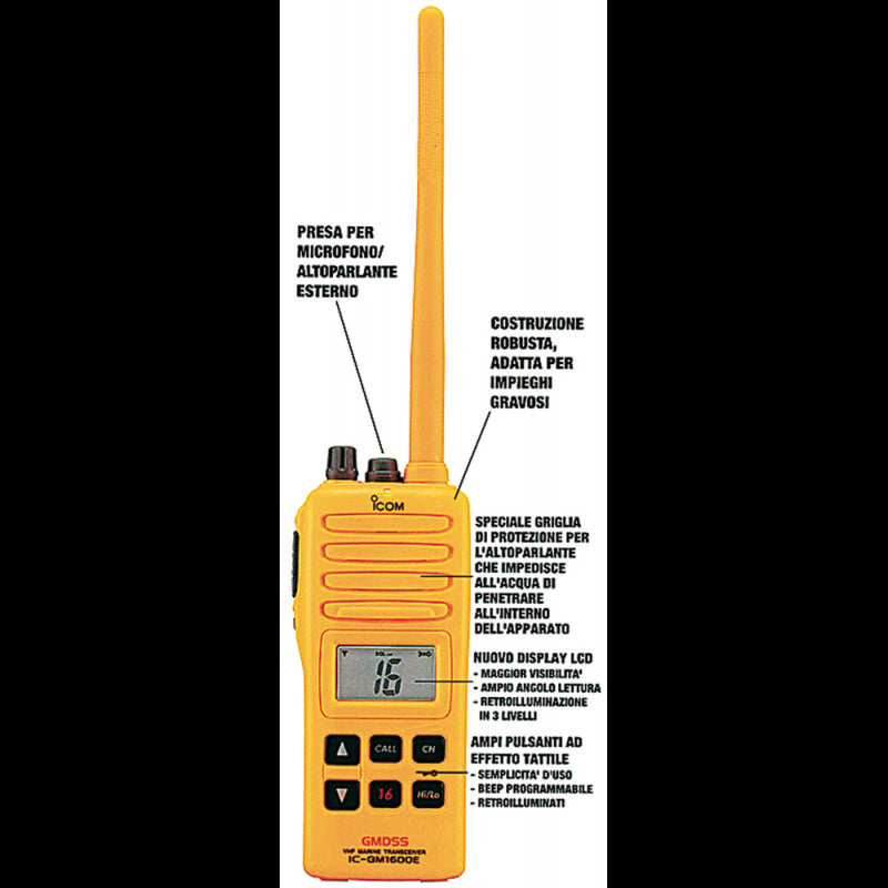 VHF IC-GM1600E - 5555600 - FORNITURE NAUTICHE ITALIANE