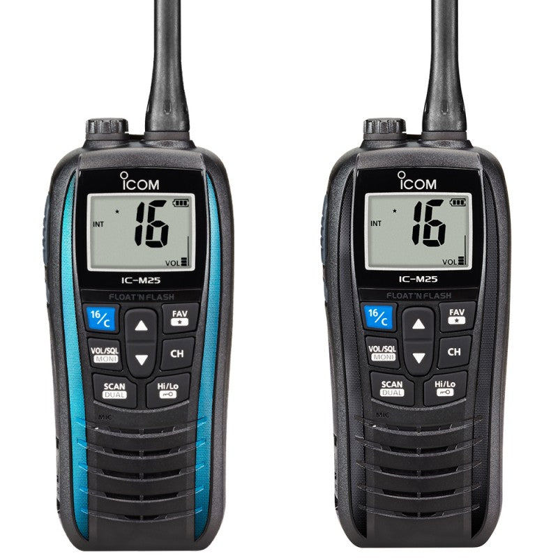 VHF IC-M25 EURO AZZURRO - 5550027 - FORNITURE NAUTICHE ITALIANE