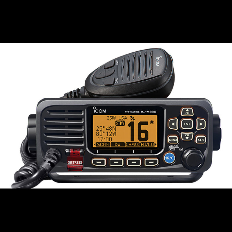 VHF IC-M330GE NERO CON GPS - 5550332 - FORNITURE NAUTICHE ITALIANE