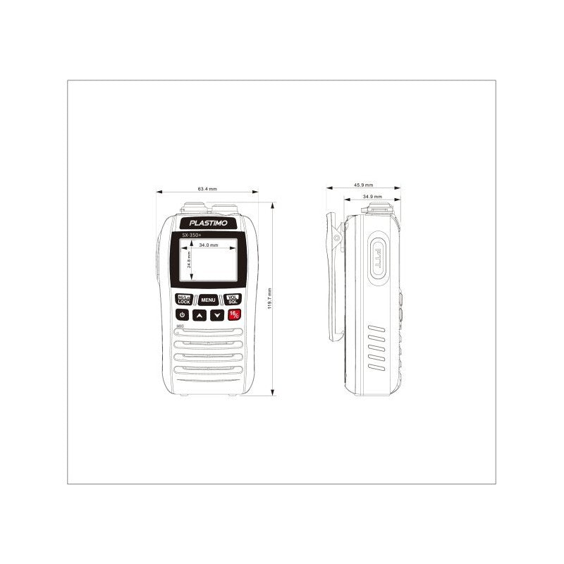 VHF SX-350+ - P203922 - PLASTIMO