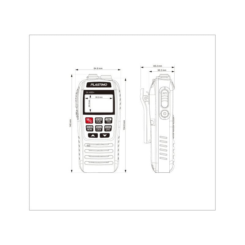 VHF SX-400+ - P203923 - PLASTIMO