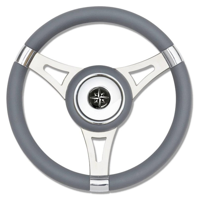 RUOTA TIMONE T29 GRIGIO Ø MM.350 - 4345454 - SAVORETTI