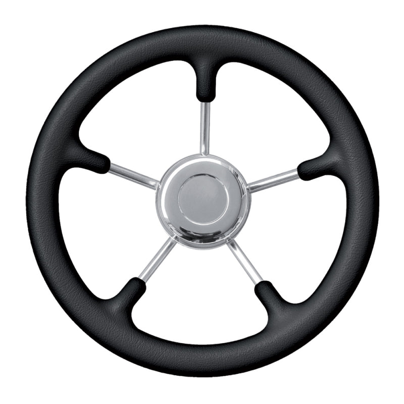 RUOTA TIMONE NERO Ø MM.350 - 4345635 - SAVORETTI