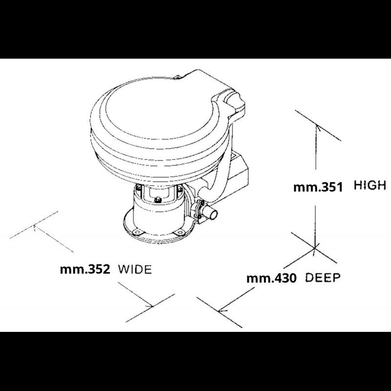 WC JABSCO COMPACT 24 V. - 2424864 - JABSCO