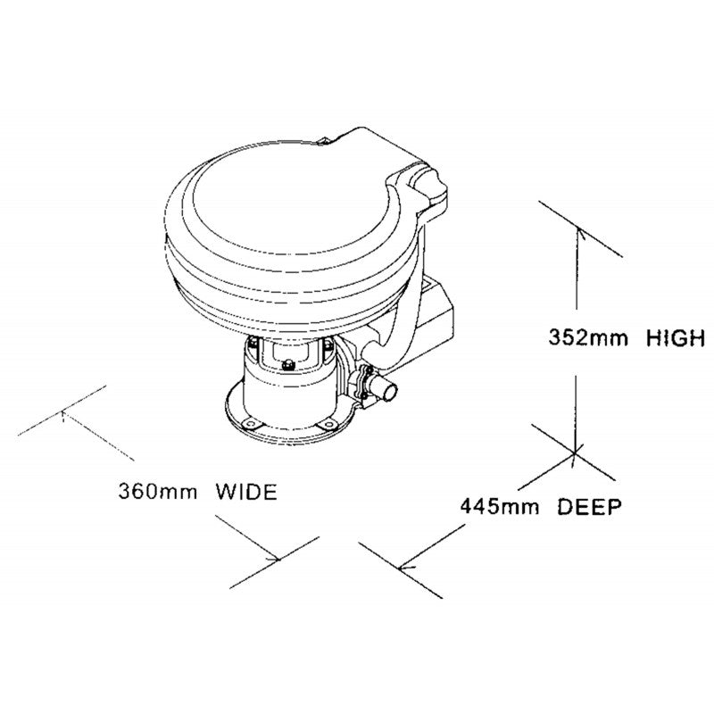WC ELETTRICO TMC 24V. - 2424824 - FORNITURE NAUTICHE ITALIANE