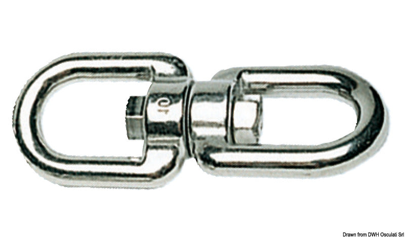Girella inox doppio occhio 13 mm