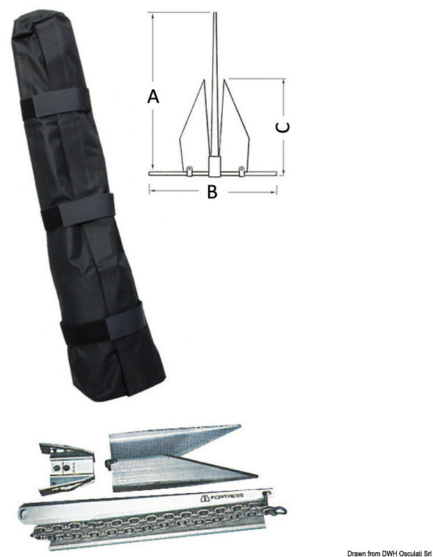 Ancora smontabile Fortress 6,8 kg