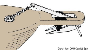 Musone di prua inox per delfiniera