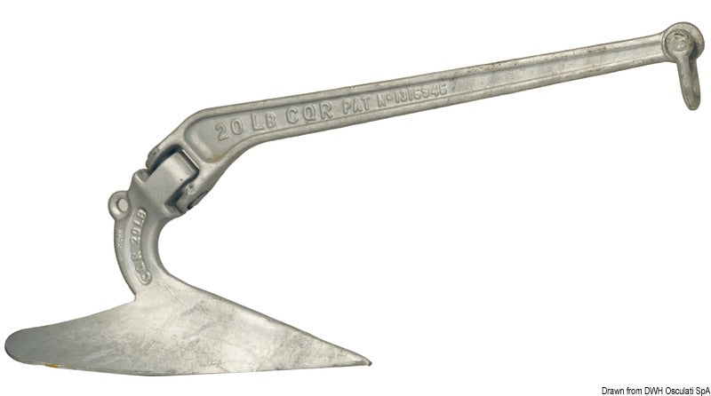 Ancora CQR acciaio galvanizzato 20 kg