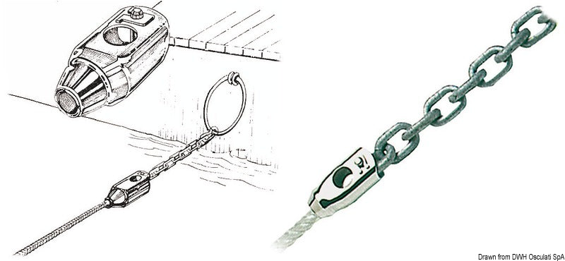 Adattatore cima/catena 12/8 mm