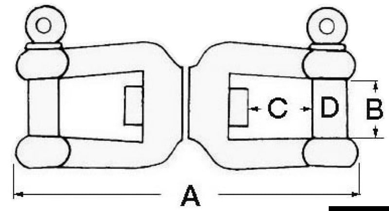 Girella inox grillo/grillo 6 mm