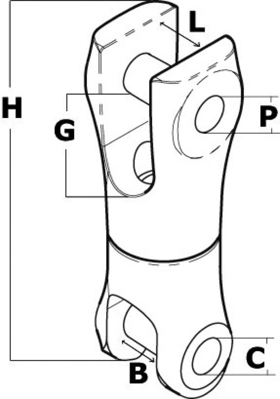 Attacco girevole inox 12/14 mm