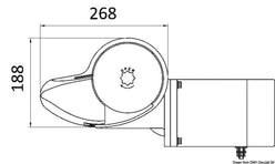 Verricello ITALWINCH Orchid 24V-2000W alto - 12 mm