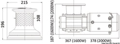 Verricello Lewmar Capstan C4 - 12 V