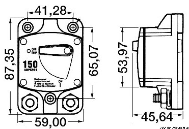 Termointerruttore esterno 100 A