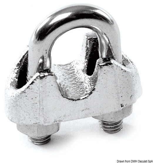 Morsetto cavallotto inox 15/16 mm