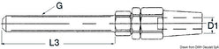 Terminale inox tenditore Ø 3 mm