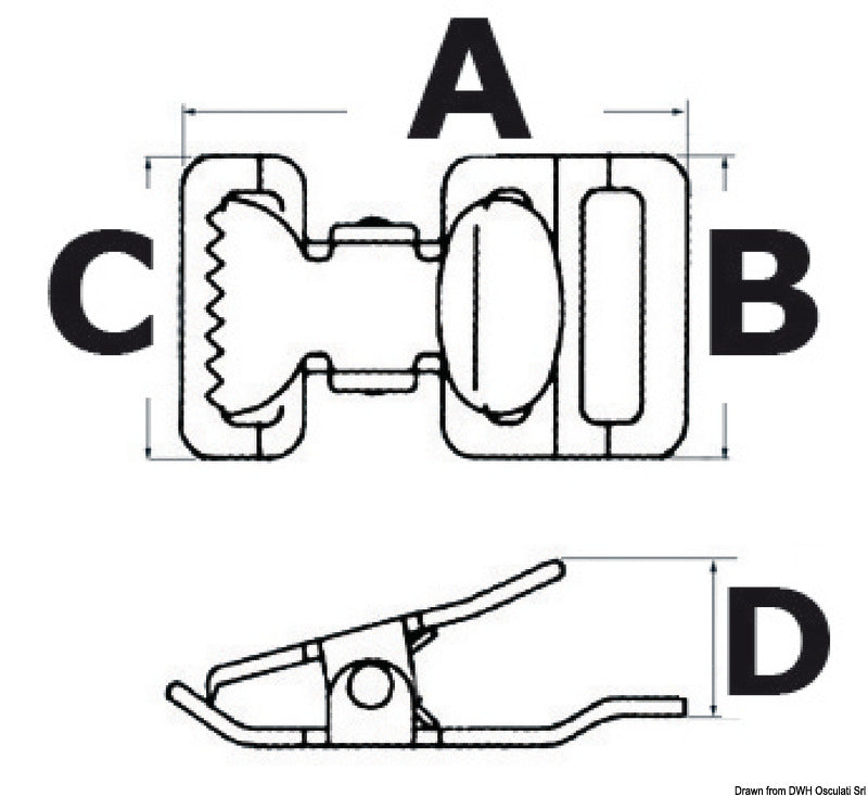 Nastro-tensore in acciaio inox
