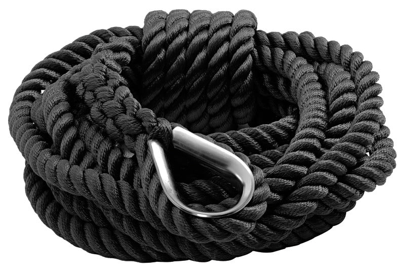 Cima ormeggio nera 12mm x 6m