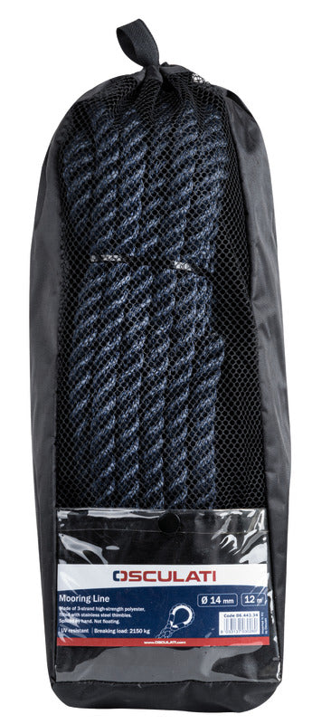 Cima ormeggio blu 14mm x 8m