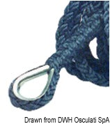 Cima ormeggio 8 capi 16 mm x 12 m