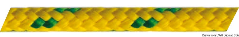 Doppia treccia gialla mm 14