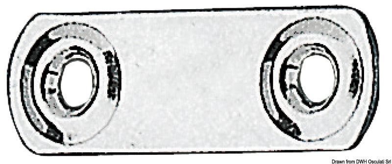 Piastrina fissa cinghie 50x16 mm