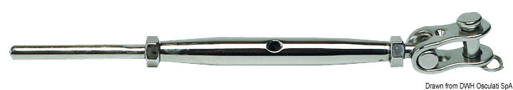 Tenditori inox 16 mm forcella snodata