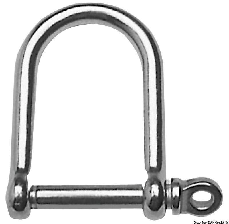 Grilli inox a D larga mm 12