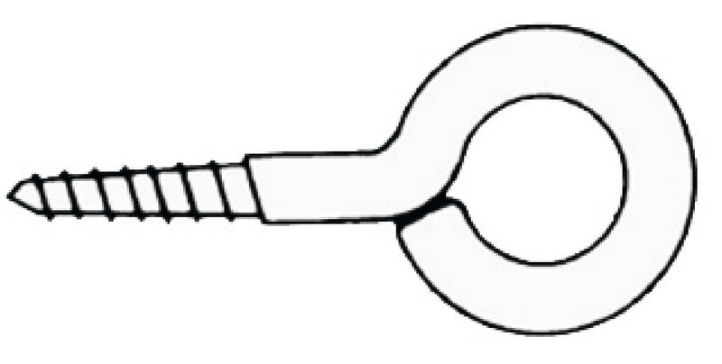 Occhioli inox vite 17 x 35 mm (blister 12 pz)