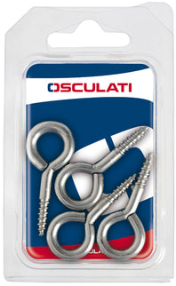 Occhioli inox vite 32 x 3,5 mm (blister 7 pz)