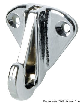 Moschettone inox con base 10 mm