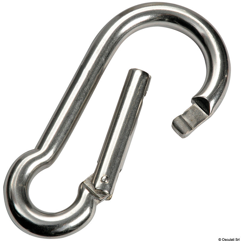 Moschettone inox senza sporgenza 8 mm