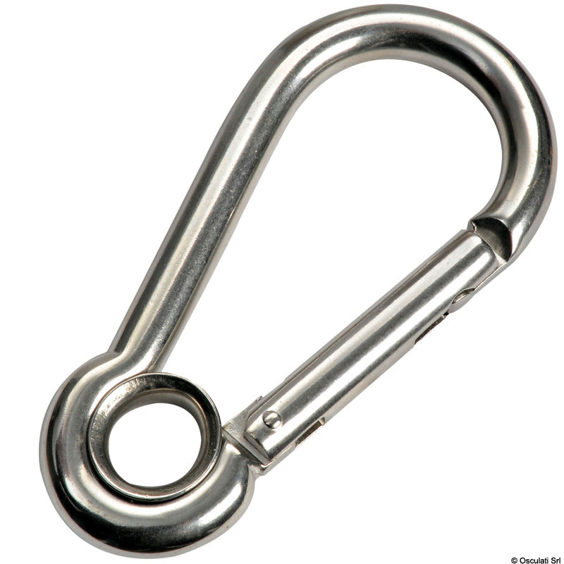 Moschettone inox senza sporgenza 12 mm