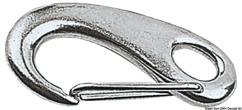 Moschettoni inox a molla mm 50