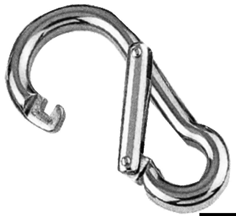 Moschettone inox apertura asimmetrica 120 mm